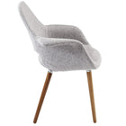 Modway Aegis Dining Armchair - Light Grey - 2 Pack-Foam padding for comfort