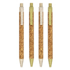 Gry Mattr Ball Pen Set - 4 Pack - Cork-Cork-wrapped paper barrels offer a unique natural look