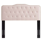 Modway Sophia Tufted Performance Velvet Full/Queen Headboard - Pink-Dense Foam Padding