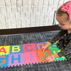 Kore Design Foam Play Mat for Kids Interlocking Alphabet and Numbers (11.8×11.8x0.40") - Set of 36-Thick, soft eva foam: Each foam puzzle mat is constructed with EVA foam, offering a comfortable and durable flooring solution for homes or classrooms