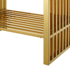 Modway Gridiron 30" Bathroom Vanity - White/Gold-Assembly Required