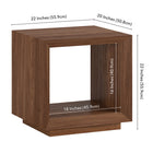Hudson&Canal Evie 22"W Rectangular Side Table - Satin Walnut-8