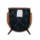 Manhattan Comfort Tremont 21.7" Modern Leatherette Upholstered Dining Chair - Saddle-30 Day Limited Manufacturer's Warranty