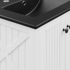 Modway Steam 24" Bathroom Vanity - White/Black-Soft-Close Doors