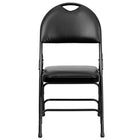 Flash Furniture HERCULES Series Designer Black Plastic Stack Chair with Black Frame - 5 Pack-300 lb. Weight Capacity