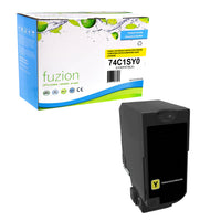 fuzion Lexmark CS720 Compatible Toner - Standard Yield - Yellow-Yellow