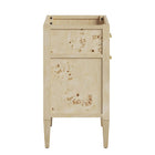 Modway Elysian 24" Wood Bathroom Vanity Cabinet - Burgundy-Sink Basin and Fixtures Not Included