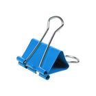JAM Paper Colourful Binder Clips - Medium - 1 1/4" - Blue - 15 Pack-Size: Medium 1.25 inch (32mm) | Easily spring back into shape when removed