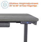 Motionwise M2 Series 48"W Electric Sit-Stand Desk with Dual Motors and Pull-Out Drawer - Rustic Grey-Durable 1-Inch Wood Top: Engineered from wood (particle board) with a 1” thickness, ensuring long-lasting durability and an elegant workspace aesthetic.
