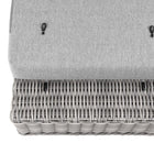 Modway Conway Outdoor Patio Wicker Rattan Ottoman - Light Grey-Ottoman Weight Capacity: 300 lbs.