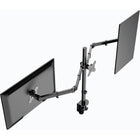 Rocelco 45" Adjustable Desk Riser with Triple Monitor Mount-ADR45 dimensions of work surface are 22.6" deep x 45" wide