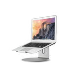 ShoppingAll Ergonomic Laptop Stand with 360-Degree Swivel Base for Laptops Up to 17" - Silver-The colour is complementary to your desktop and beautify your desktop