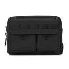 Edition22 Lockpoint Frontal Bag - Black-Made of PU leather