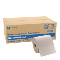 Georgia-Pacific Envision High Capacity Hardwound Paper Towel Roll - Brown - 800' - 6 Pack-Hardwound non-perforated towels for drying hands or cleaning up messes