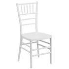 Flash Furniture HERCULES PREMIUM Series Resin Stacking Chiavari Chair - White-1000 lb. Weight Capacity