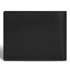 Champs Onyx Leather Zip Bi-Fold Wallet - Black-RFID Lining