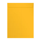 Jam Paper Open End Catalog Premium Envelopes - 9" H x 12" W - Sunflower Yellow - 50 Pack-Made from smooth 28 lb paper, includes moisture activated gummed flap closure