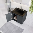 Modway Vitality 24" Bathroom Vanity - Grey/Black-Wall-Mount Design