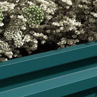 Outsunny 2-Tier Raised Garden Bed - 47" L x 40" W x 23" H - Green-Galvanized steel with protective coating and painting, intended for outdoor use 