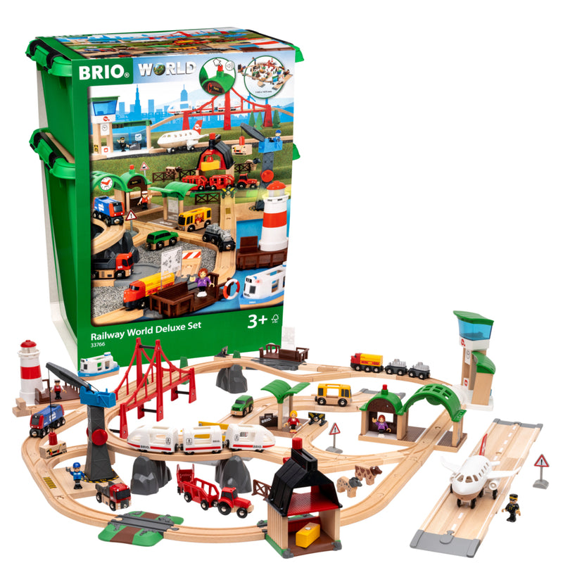 BRIO World Train Set Railway World Deluxe Set | staples.ca