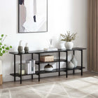 Manhattan Comfort Celine 70.86" Modern Console Table - Black-Recommended for up to a 60" TV