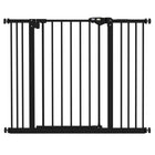 PawHut 29"-39.4" Wide Pet Gate with Door Dog Barrier Indoor for Stairs-Slide and lift the handle to pass through