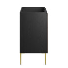 Modway Alchemist 30" Bathroom Vanity Cabinet - Black/Gold-Sink Basin and Fixtures Not Included