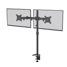 ShoppingAll SA-D290 Adjustable Dual Monitor Standing Mount Extra Tall 31.5" Pole for Two Displays up to 32" - Black-Keep your cables neat and organized with our built-in cable clips, save your desk space and keep your workstation clean