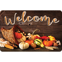 Ashley Productions The Original Fun Mat Welcome Mat - 15.5" x 23.5" - Fall Cornucopia Welcome-Measurement & Design: The Fall Cornucopia Welcome Mat measures 15.5" x 23.5".