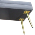 HOMCOM Upholstered Storage Bench for End of Bed - Dark Grey-Non-slip foot pads protect your floor from scratches 