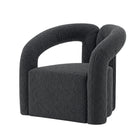 Manhattan Comfort Darian 32.68" Modern Boucle Upholstered Accent Chair - Black-10