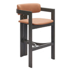 Zuo Shaili Barstool - Brown-Armrest support