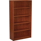 Office Star Napa Collection Bookcase, 5-Shelf, Cherry-Features 1” top and end panels