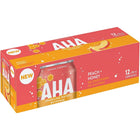 AHA Peach & Honey - 355mL - 12 Pack-Naturally flavoured & other natural flavours