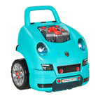 Qaba Kids Mechanic Truck Engine Playset Toy - Teal-61 pieces of accessories like 28 x screw, 4 x spin screw, 1 x RC car key with simulated lock, unlock and horn sound, DIY sticker set, etc. 