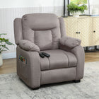 HOMCOM Massage Recliner with Quiet Motor - Brown-Two memory positions for effortless everyday reclining comfort