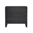 Manhattan Comfort Linda 24" Modern 2-Drawer Nightstand - Charcoal Grey-Home Assembly Required (All Hardware Included)