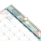 Blueline 12 Month Monthly Academic Wall Calendar - August to July - 15" H x 12" W - Splash Design - Bilingual-Reinforced chipboard backer