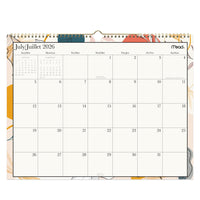 Mead 2026-27 Artisan Floral Lines Standard Wall Calendar - 15" x 12" - 15 Months - Bilingual-Page size: 11-7/8" H x 14-7/8" W