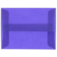 JAM Paper A6 Translucent Vellum Invitation Envelopes - 4.75" x 6.5" - Primary Blue - 25 Pack (PACV657)-Color: Primary Blue