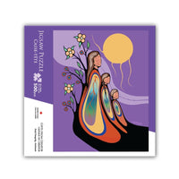 Oscardo Emily Kewageshig Gifts from Creator Indigenous Art Puzzle - 500 Pieces-500 Piece Puzzle Challenge - Perfect balance of fun and focus, ideal for adults, families, and puzzle enthusiasts of all skill levels