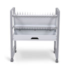 Luxor 16-Device Open AC Charging Cart for Tablets/Chromebooks-Sloped shelves include padding to safely stow devices