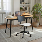 Zuo Duravel Office Chair - White/Black-Chair Weight Capacity: Supports up to 330 lb
