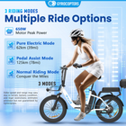 Gyrocopters iCaddy Electric Bike for Adults - Speed 40 kmph PAS Range 125 km - White-Designed with the commuter in mind, the iCaddy features a cushioned seat with a backrest and rear footrests for a plush riding experience. Integrated storage solutions, including a sturdy front basket, a rear storage shelf, and a lockable useful trunk, make it simple to secure your essentials while on the move