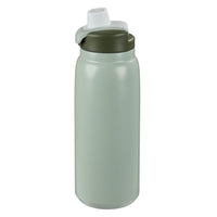 General Supply Goods + Co Stainless Steel Water Bottle - 800 ml - Sage-Double wall stainless steel construction for temperature retention.Keeps drinks hot or cold for 12 hours or more