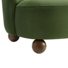 Modway Monroe Performance Velvet Accent Chair - Moss Green Walnut-8