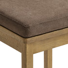 Modway Jax Oak Wood Bar Stool With Wavy Razor Back and Cushion - Weathered Oak Cocoa-8