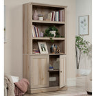 Sauder 5-Shelf Bookcase - Pacific Maple-Adjustable shelving: Three adjustable shelves for flexible storage options. Each adjustable shelf has a maximum weight capacity of 25 lb
