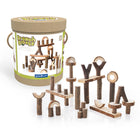 Guidecraft Branch Blocks - 36 Piece Set-Natural tree branch shapes cut into building blocks