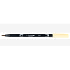 Tombow Dual Brush Marker - Light Sand - #990-High-quality, resilient flexible brush tip & firm fine tip marking pen